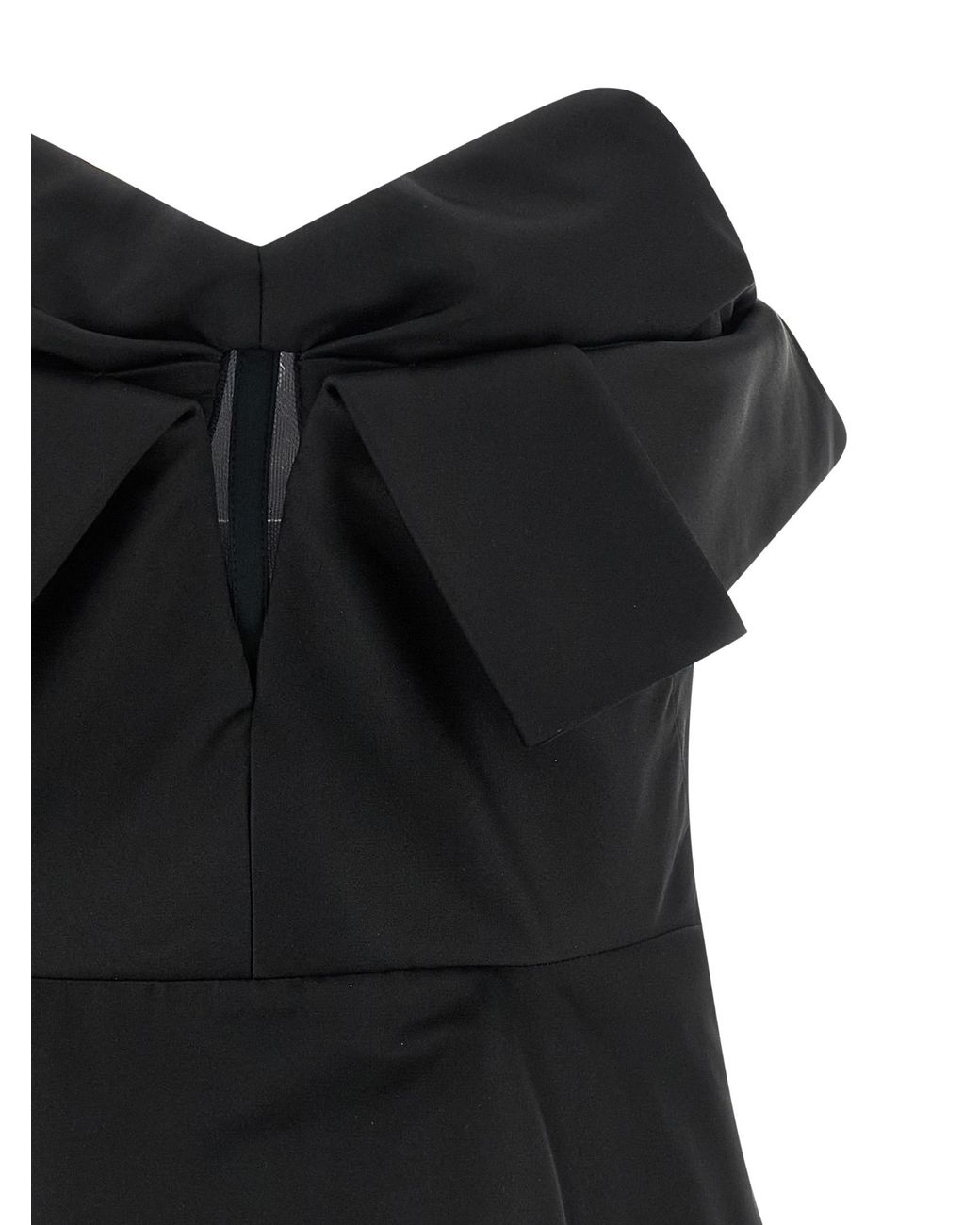 McQueen Black Bustier Top