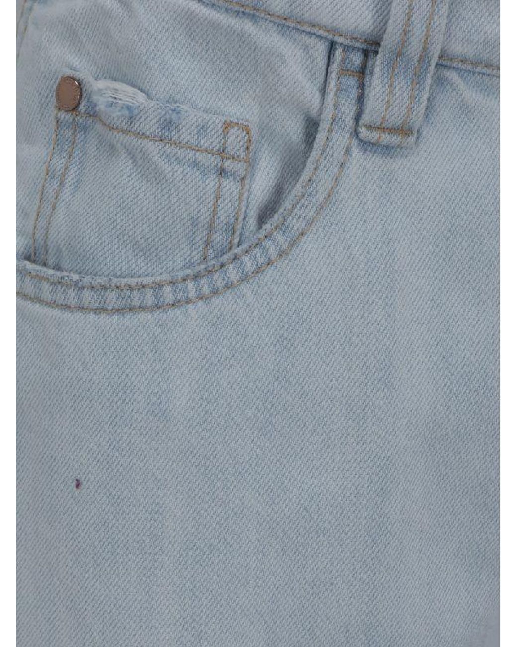 Brunello Cucinelli Blue Light Cuffed Trousers