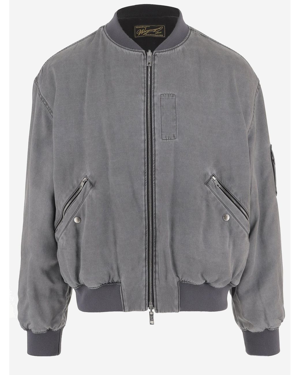 Wooyoungmi Black Reversible Cupro And Nylon Jacket Polyester/Cupro for men