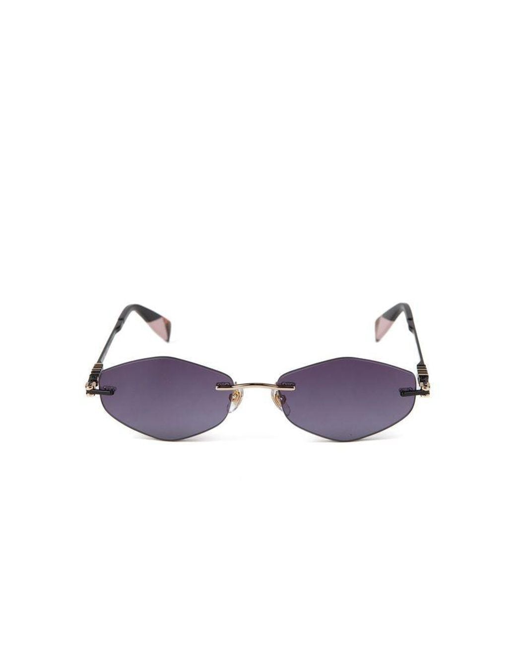 Furla Blue Sunglasses Metal Eyewear