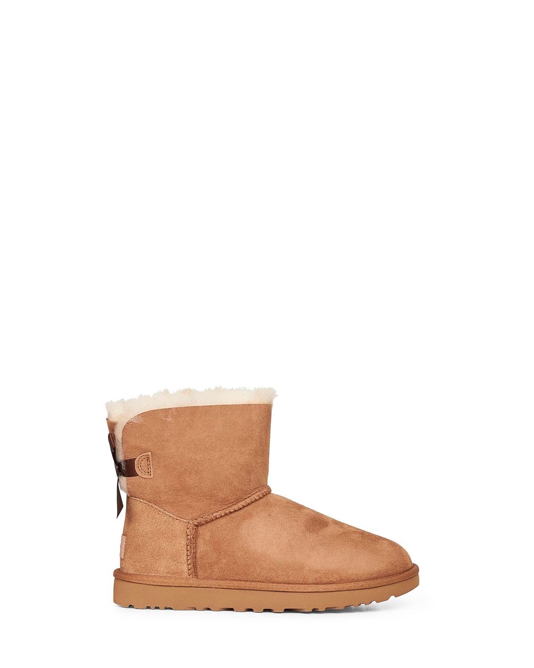 Ugg Brown Chestnut Mini Bailey Bow Ii Ankle Boots