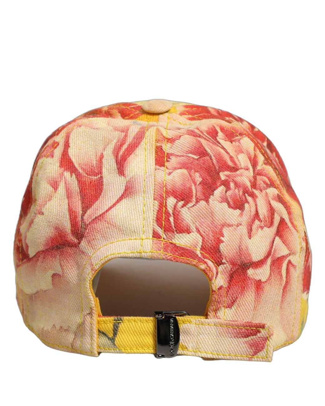 Dolce & Gabbana Orange Cotton Floral Baseball Capello Hat for men