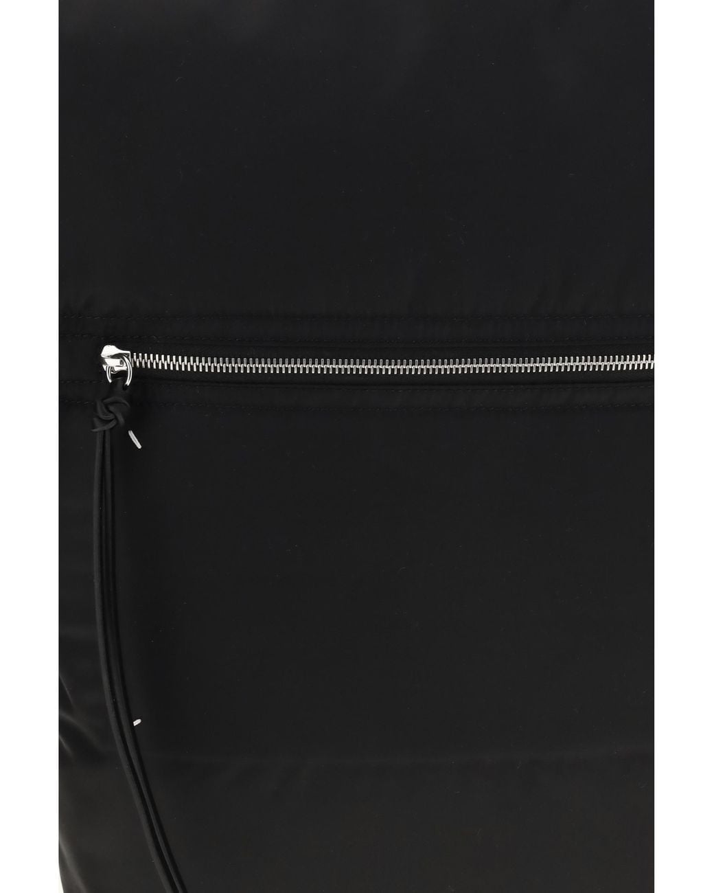 Maison Margiela Black Zip Line Backpack Polyamide Backpacks for men