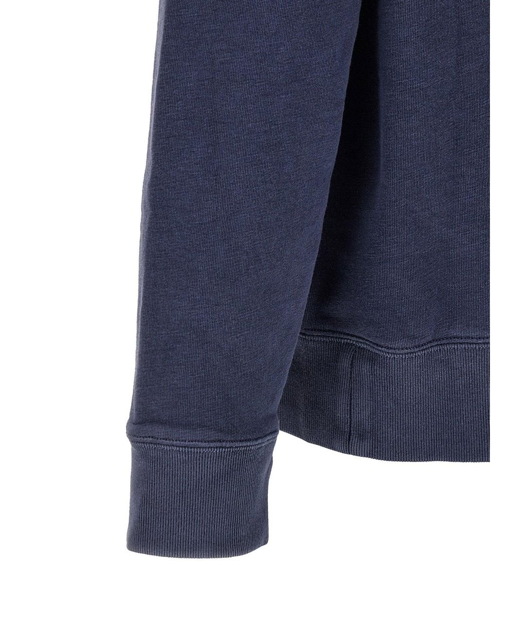 Polo Ralph Lauren Blue Logo-Embroidered Cotton Hoodie