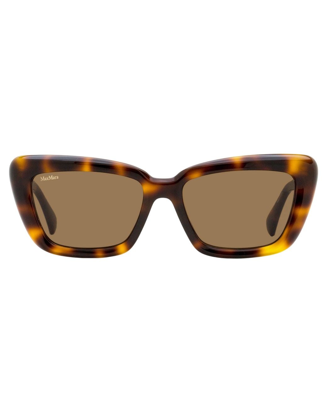 Max Mara Black Max Mara Mm0171 Tapered Rectangular Acetate Sunglasses