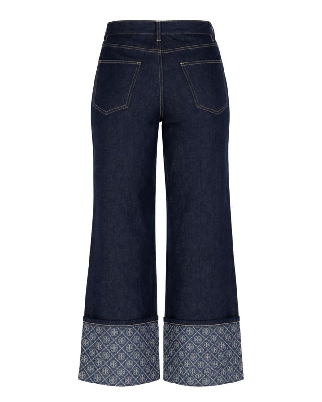 Tory Burch Blue Jeans With Lapels