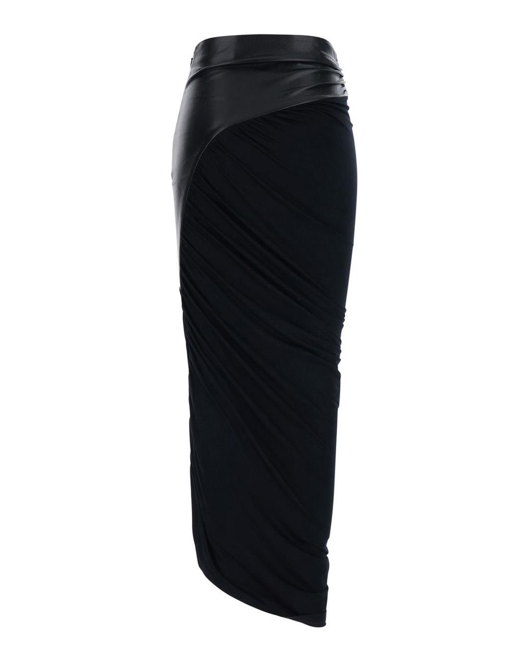 ANDAMANE Black Skirt Ursula Ecoleather Viscose