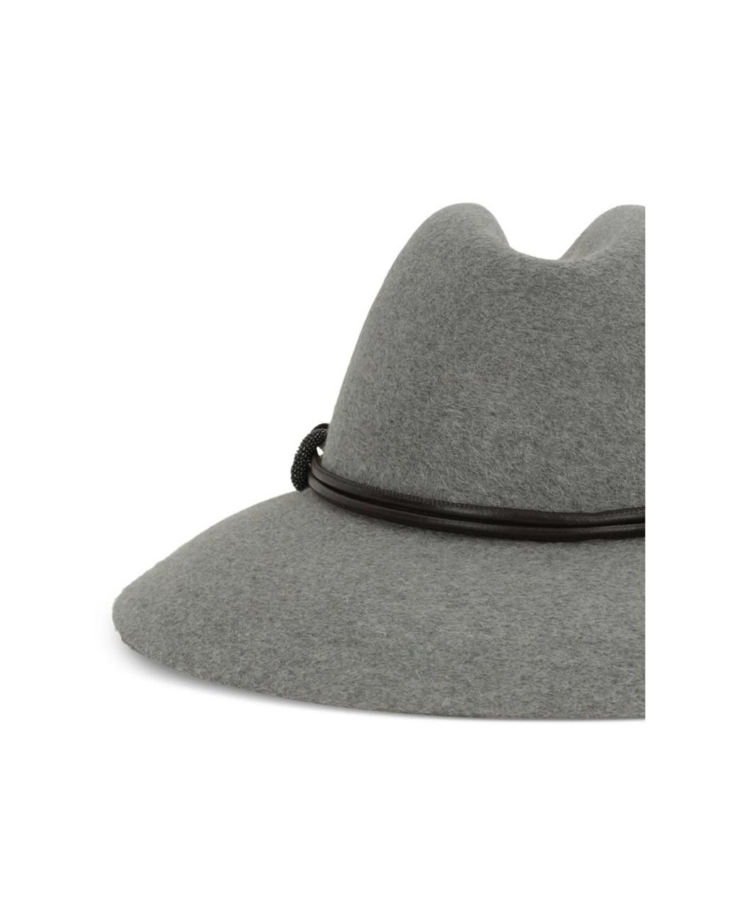Brunello Cucinelli Gray Hats
