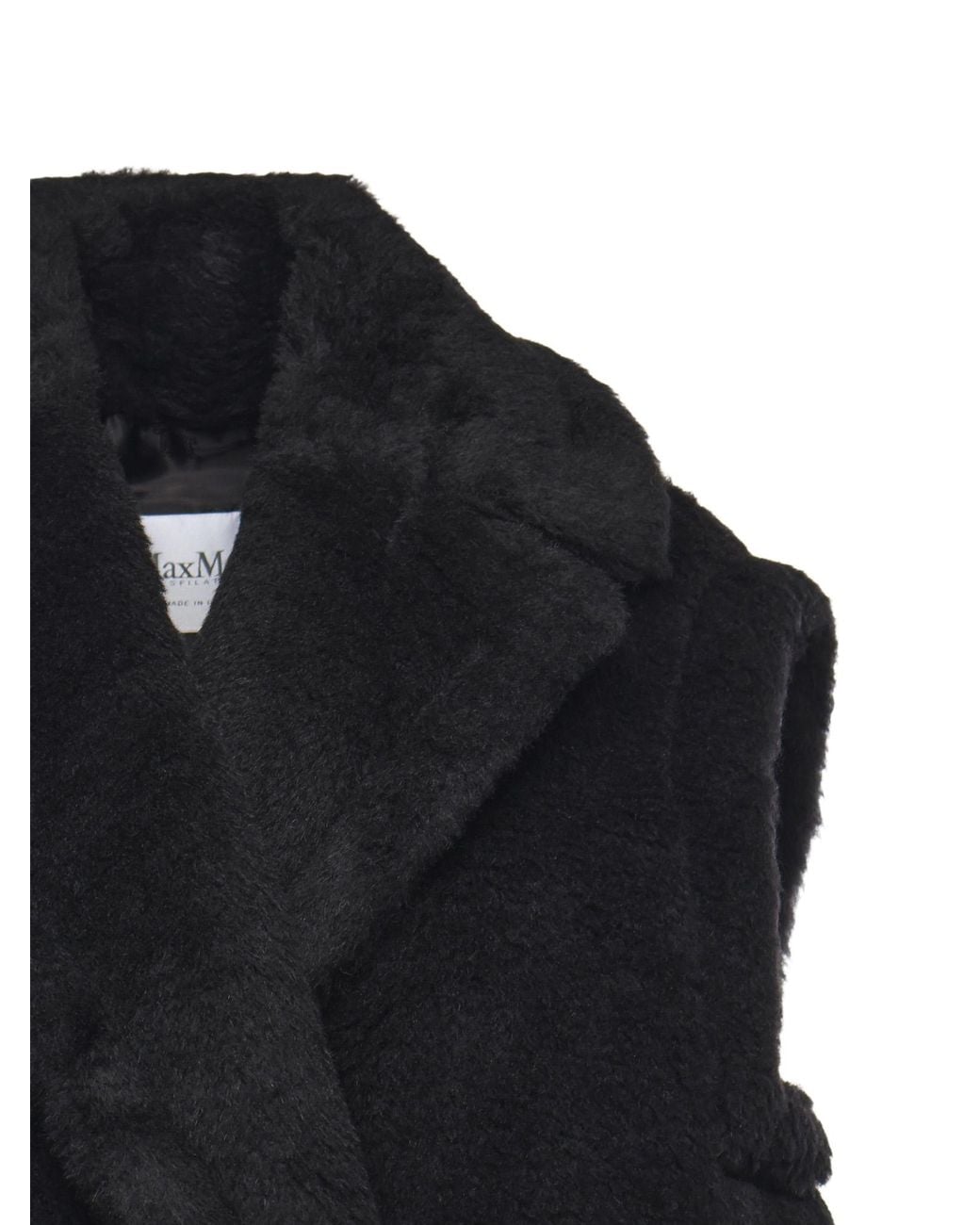 Max Mara Black Coats Alpaca