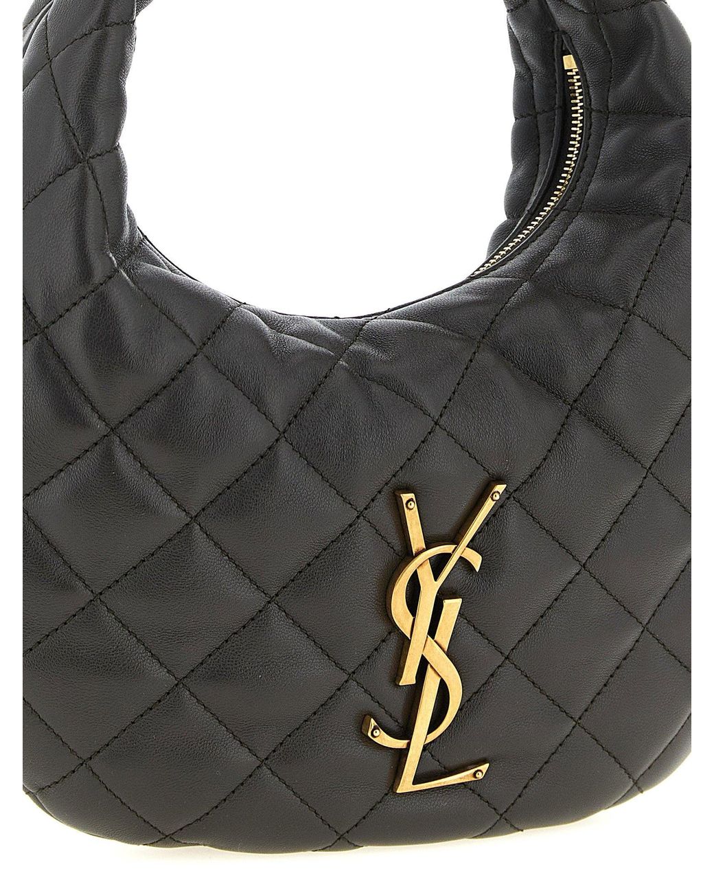Saint Laurent Black Icarino Baby Shoulder Bag