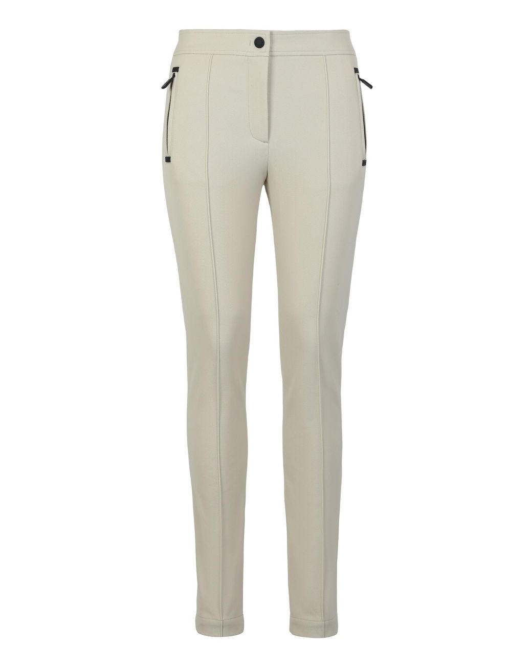 Moncler Natural Trousers Twill Polyamide Skinny