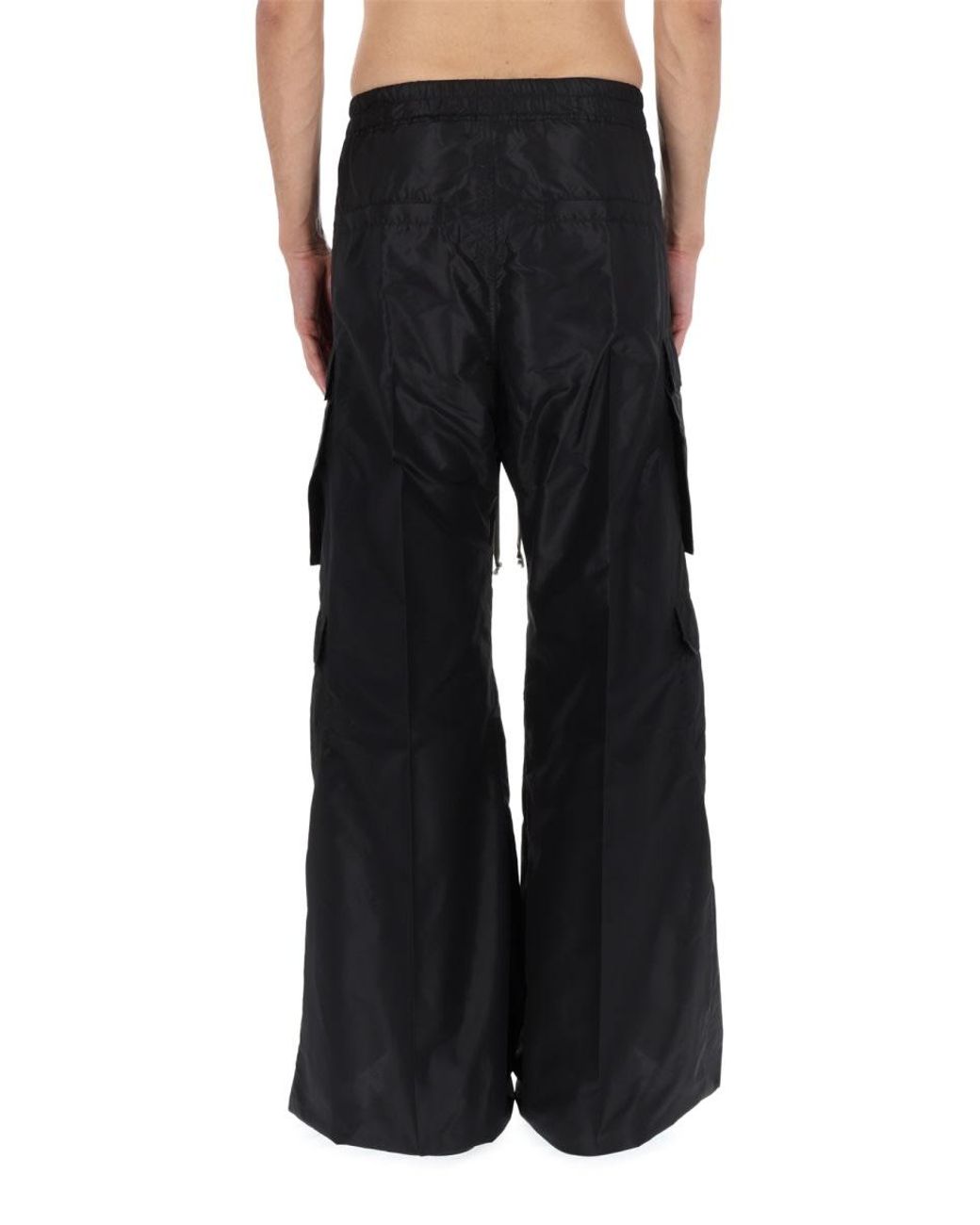 Rick Owens Black Cargo Belas Pants for men