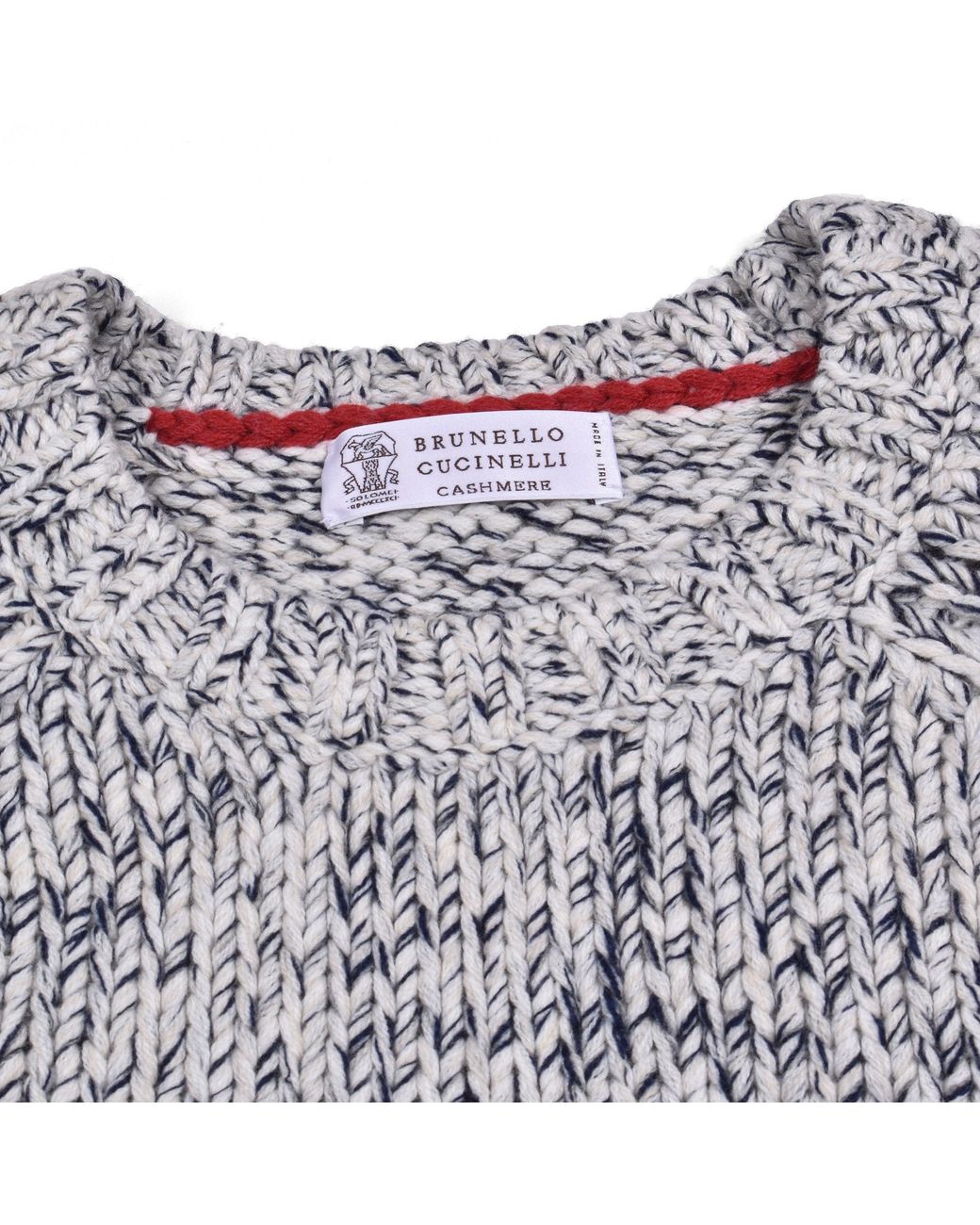 Brunello Cucinelli Gray Wool Silk Sweater Clothing for men