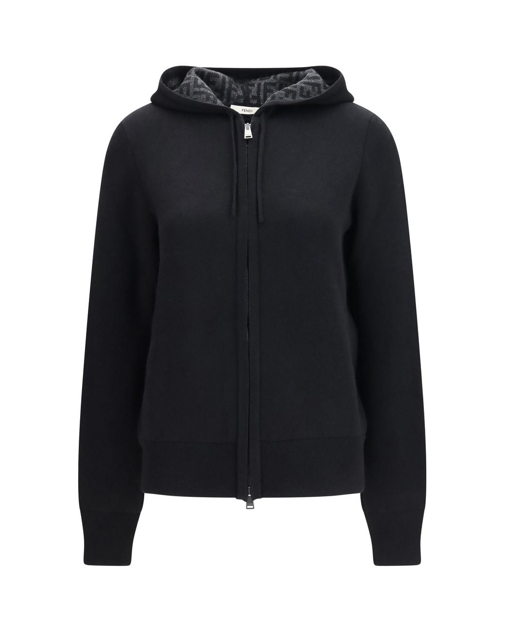 Fendi Blue Sweater Ff Zucca Cashmere
