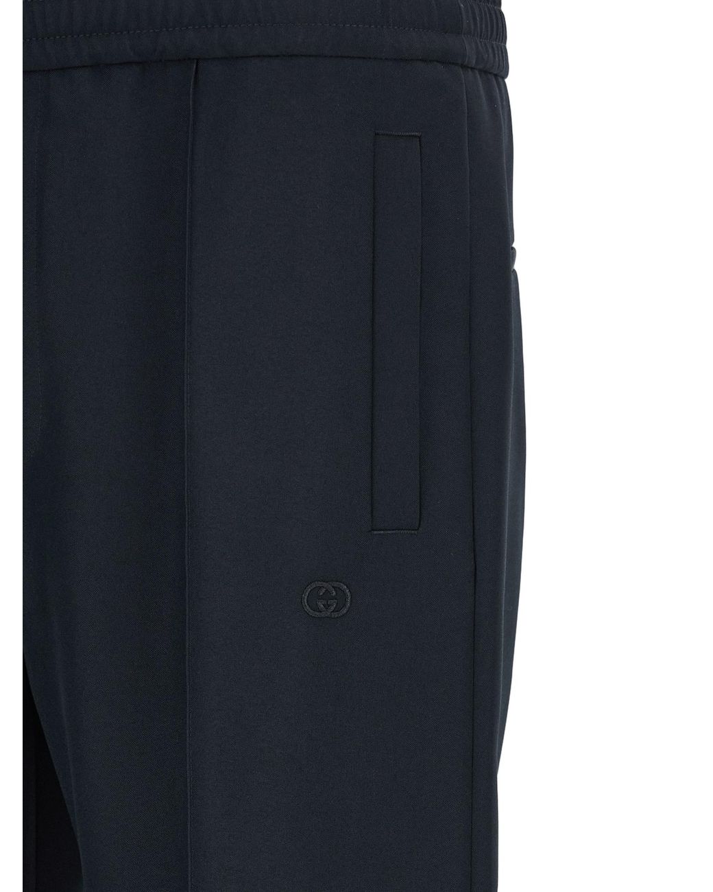 Gucci Blue Gucci Technical Panama Trousers for men