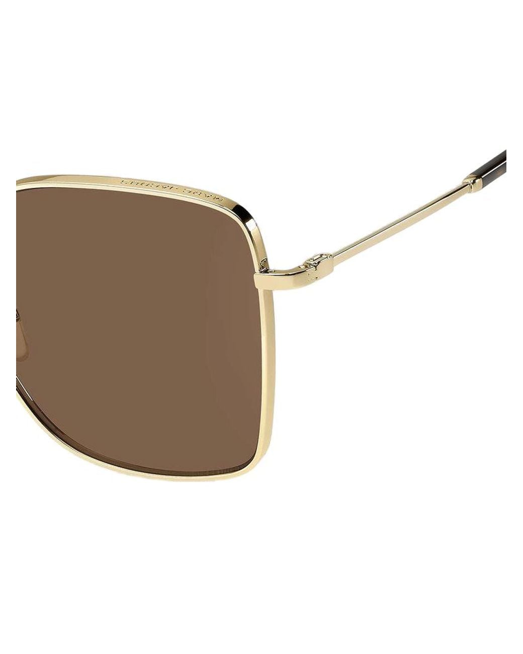Marc Jacobs Brown Marc Jacobs Marc Metal Square-Frame Sunglasses