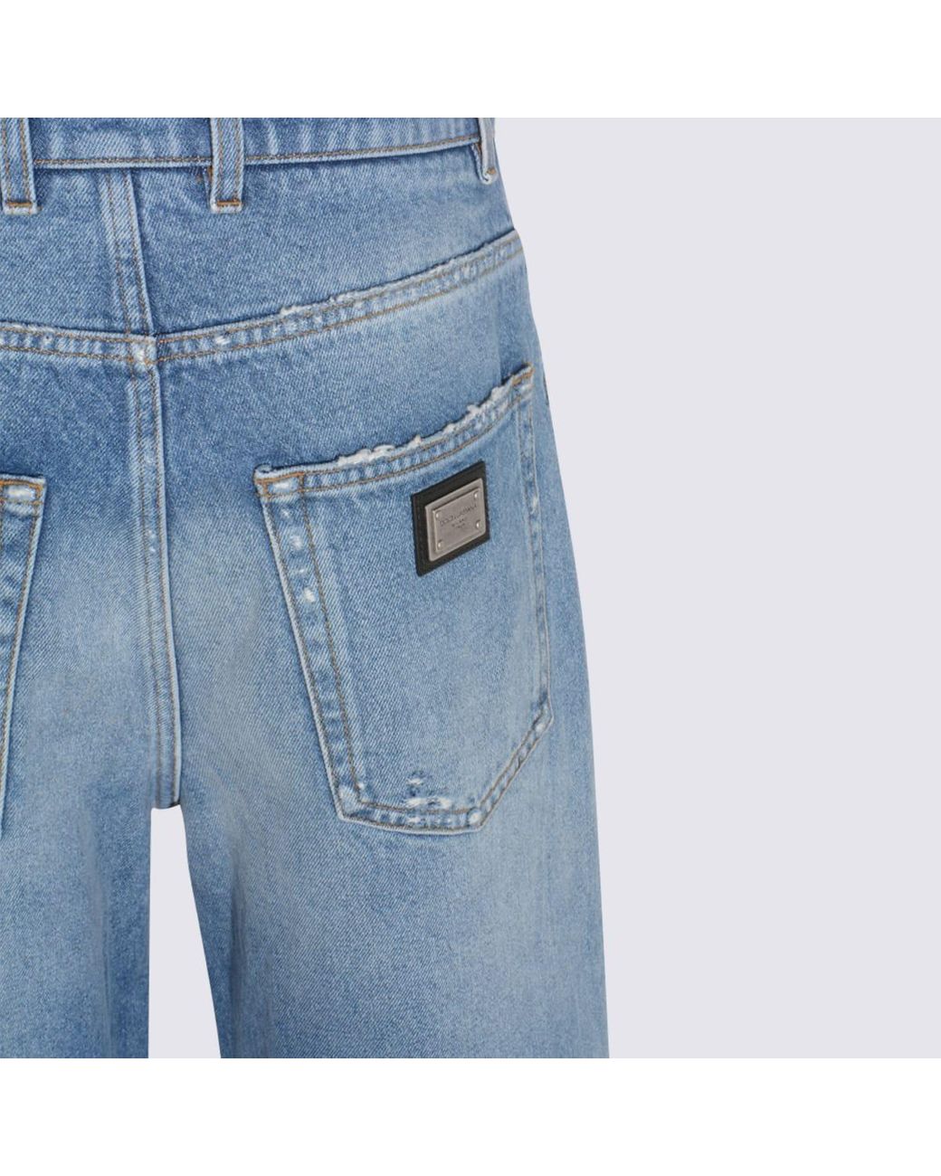 Dolce & Gabbana Blue Dolce & Gabbana Cotton Jeans