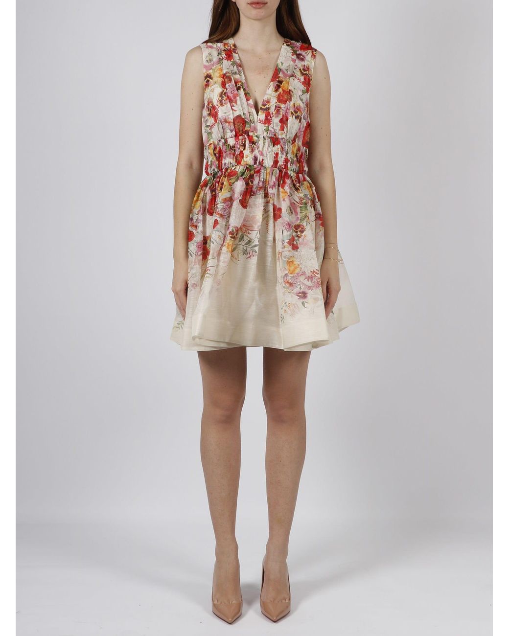 【Zimmermann】クラッシュ Vネック ミディドレス e608c547-f634-4ef9-9d7d-