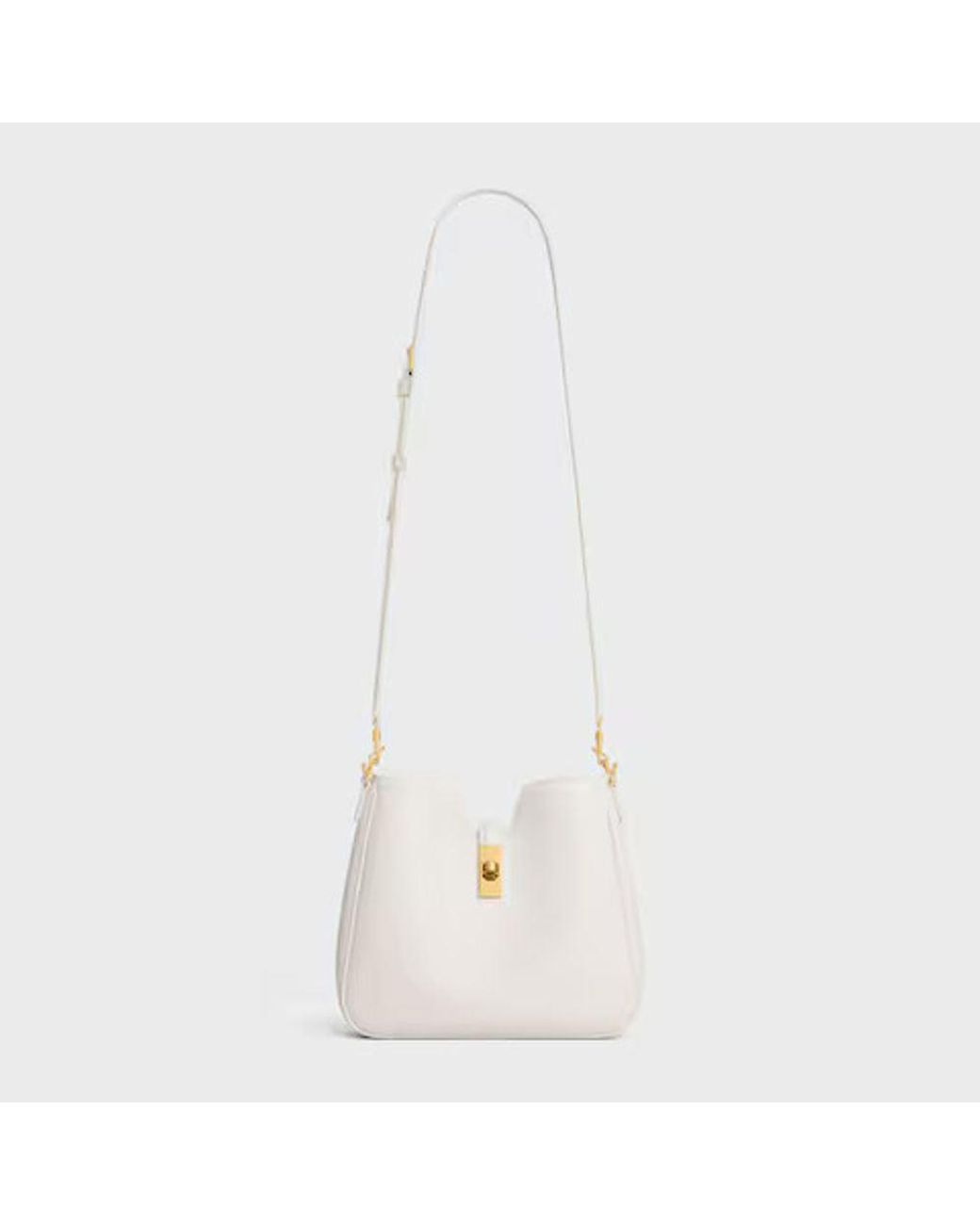 Céline White Celine Cel Shoulder Bag