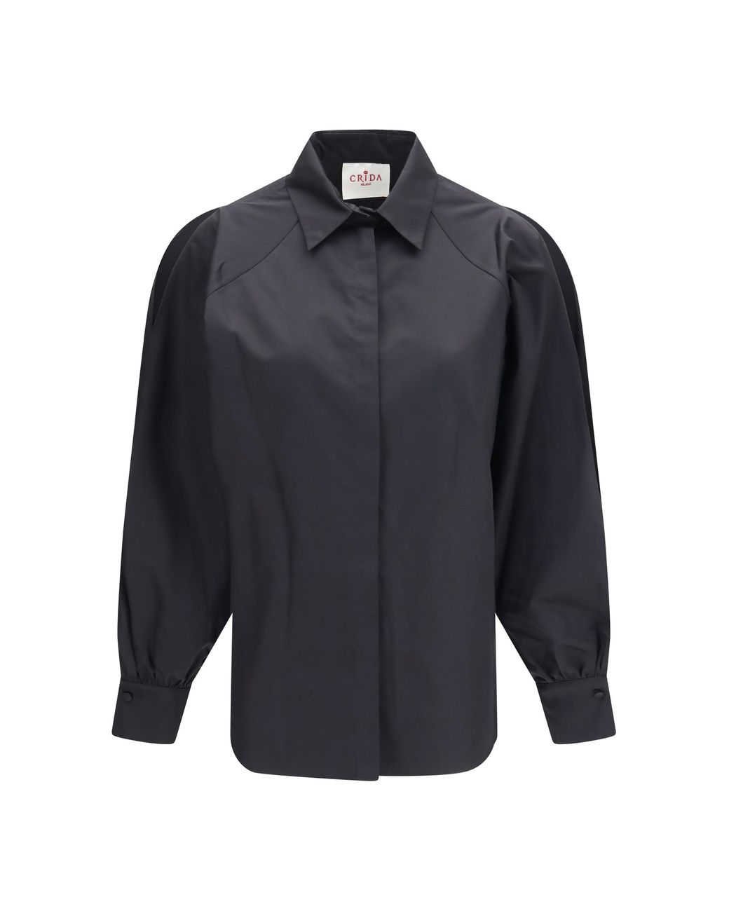 Crida Milano Blue Mughetto Shirt Cotton