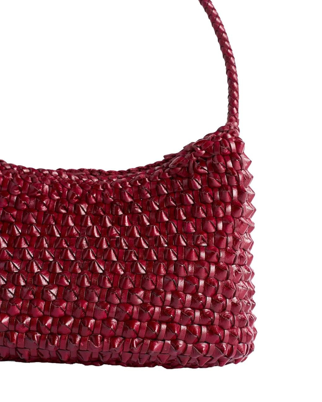 Dragon Diffusion Purple Shoulder Bag Basil Cactus Buff Calf Leather