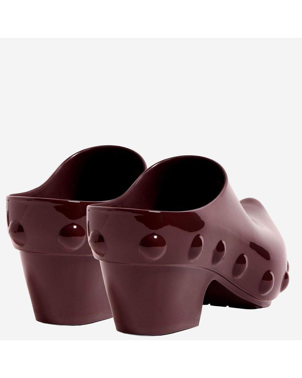 Bottega Veneta Red Mules Gondola Rubber