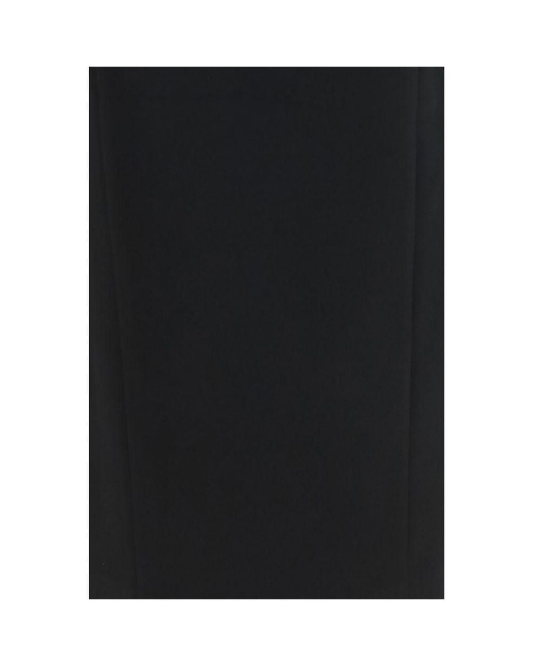 Khaite Black Acetate Long Skirt
