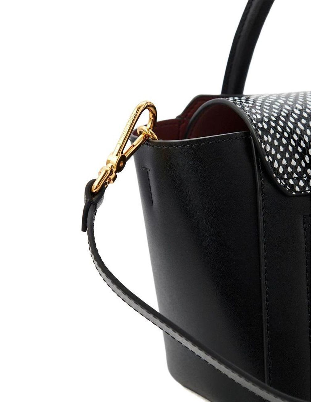 Coccinelle Black Handbag- Calf Split Leather Bags Handbags