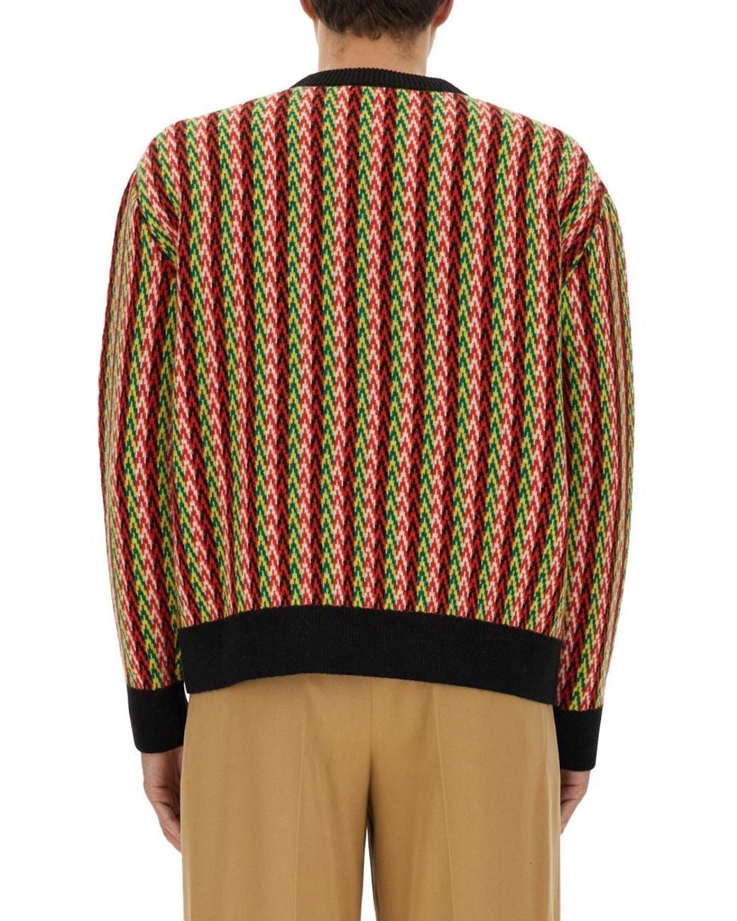 Lanvin Brown Merino Wool Sweater Jumpers for men