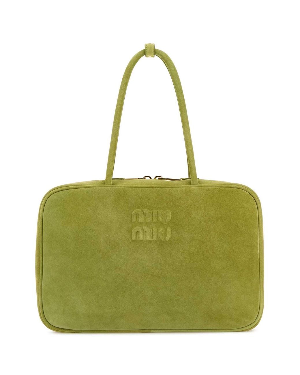 Miu Miu Handbags in Green | Lyst