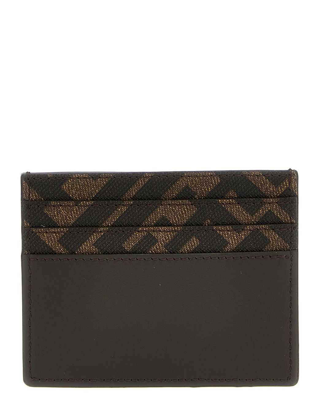 Fendi Black 'Squared Ff' Card Holder for men