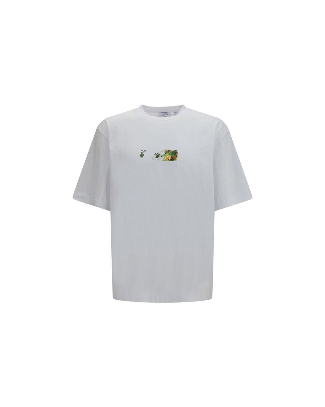 Off-White c/o Virgil Abloh Gray White Cotton T-shirt - L for men