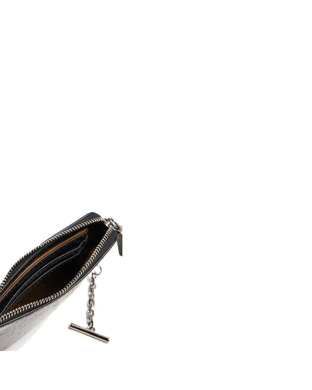 McQueen Black Calfskin Clutch Bag for men