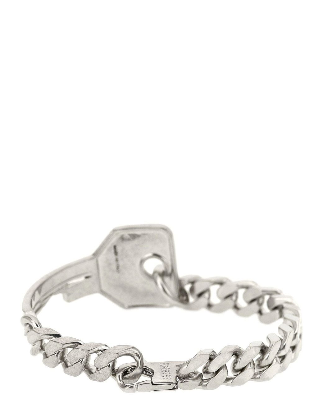 MM6 by Maison Margiela White Key-Charm Chain Bracelet