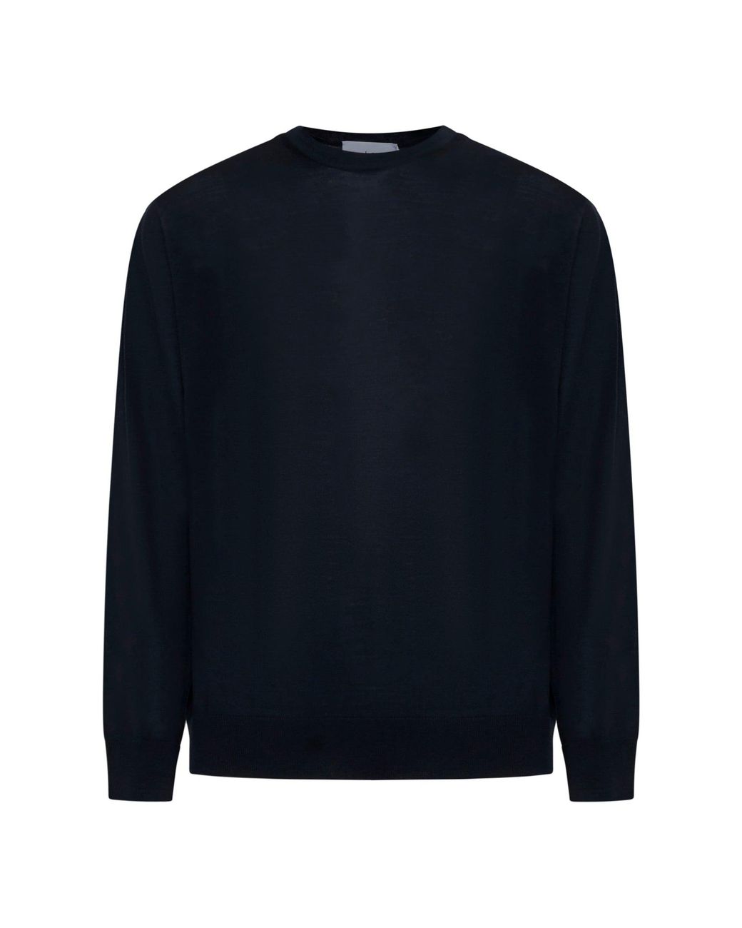 D 40 Blue Virgin Wool Crewneck Sweater for men