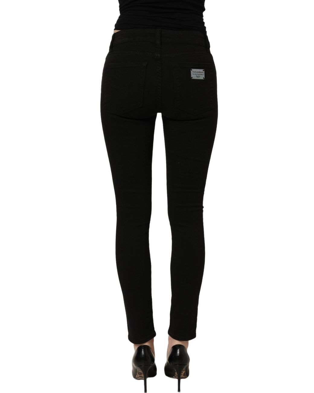 Dolce & Gabbana Black Dolce & Gabbana Cotton Stretch Skinny Denim Jeans