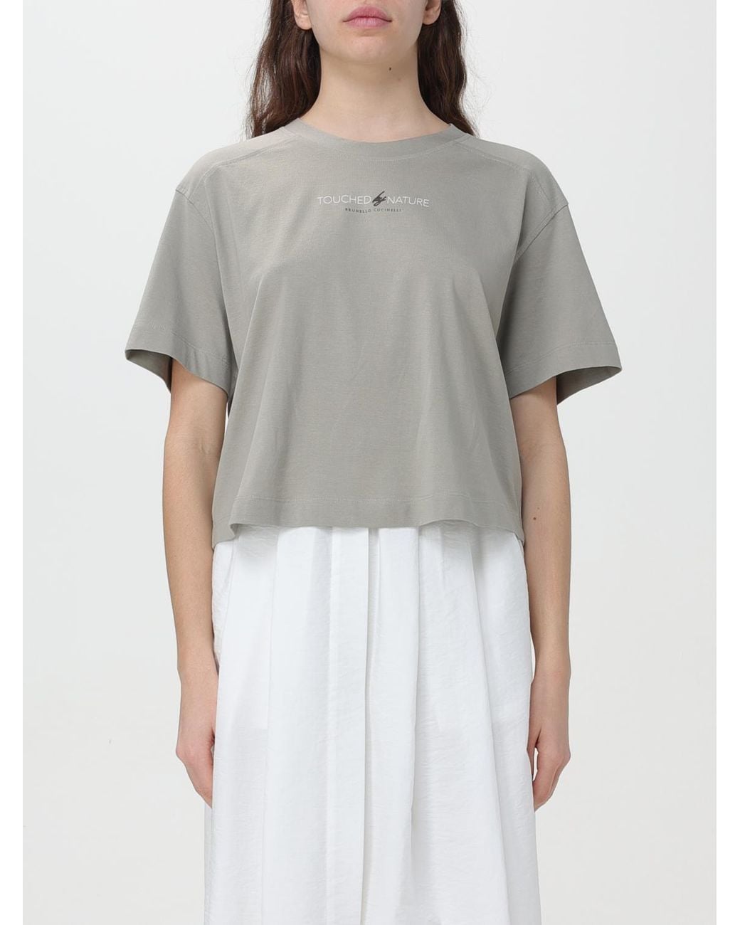 Brunello Cucinelli Gray Light Boxy Shirt
