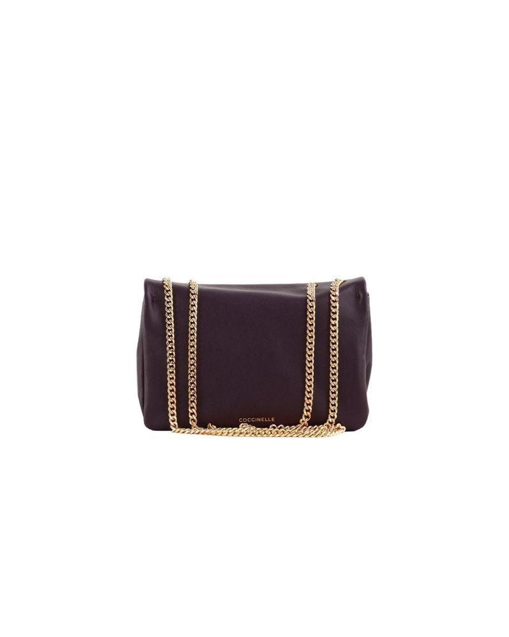 Coccinelle Purple Phone Crossbody Bag Cow Leather