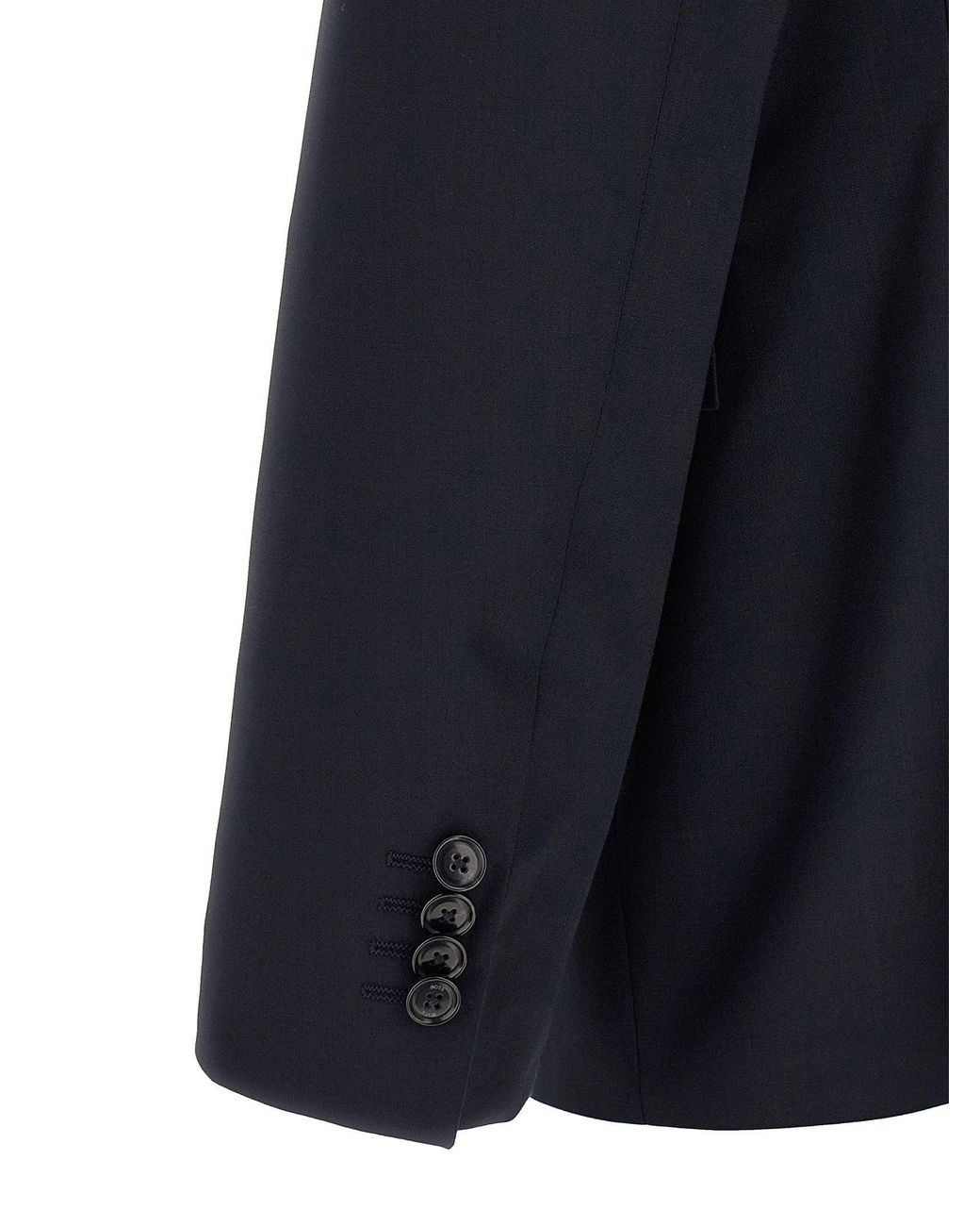 Boss Blue Virgin Wool Tailored Pant Suit