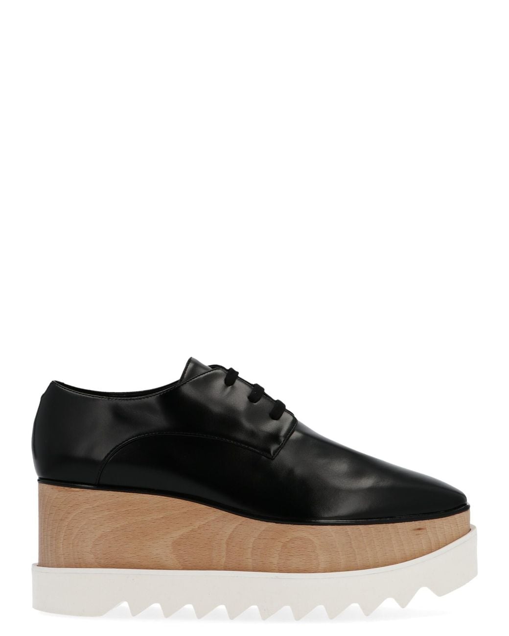 Stella McCartney Black Polyethylene Wedge Sandals