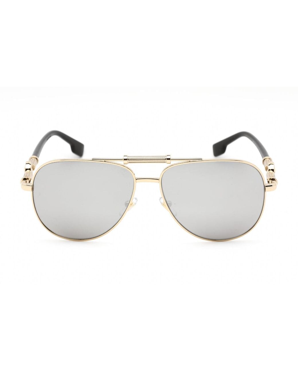 Versace Black Versace 0Ve2236 Aviator Metal Sunglasses