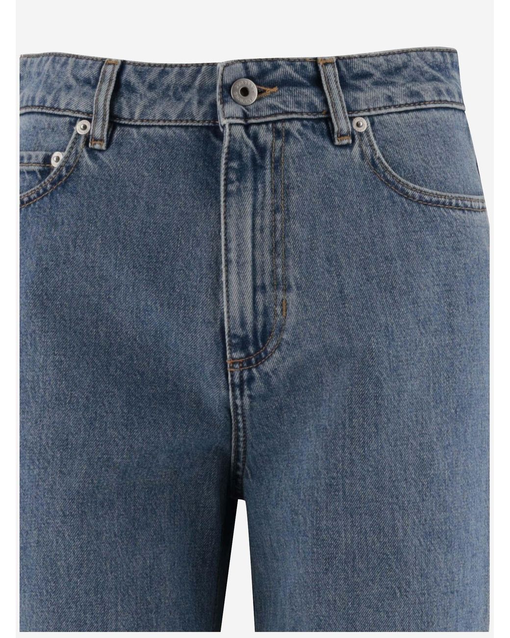 Burberry Blue Jeans Straight Leg Cotton