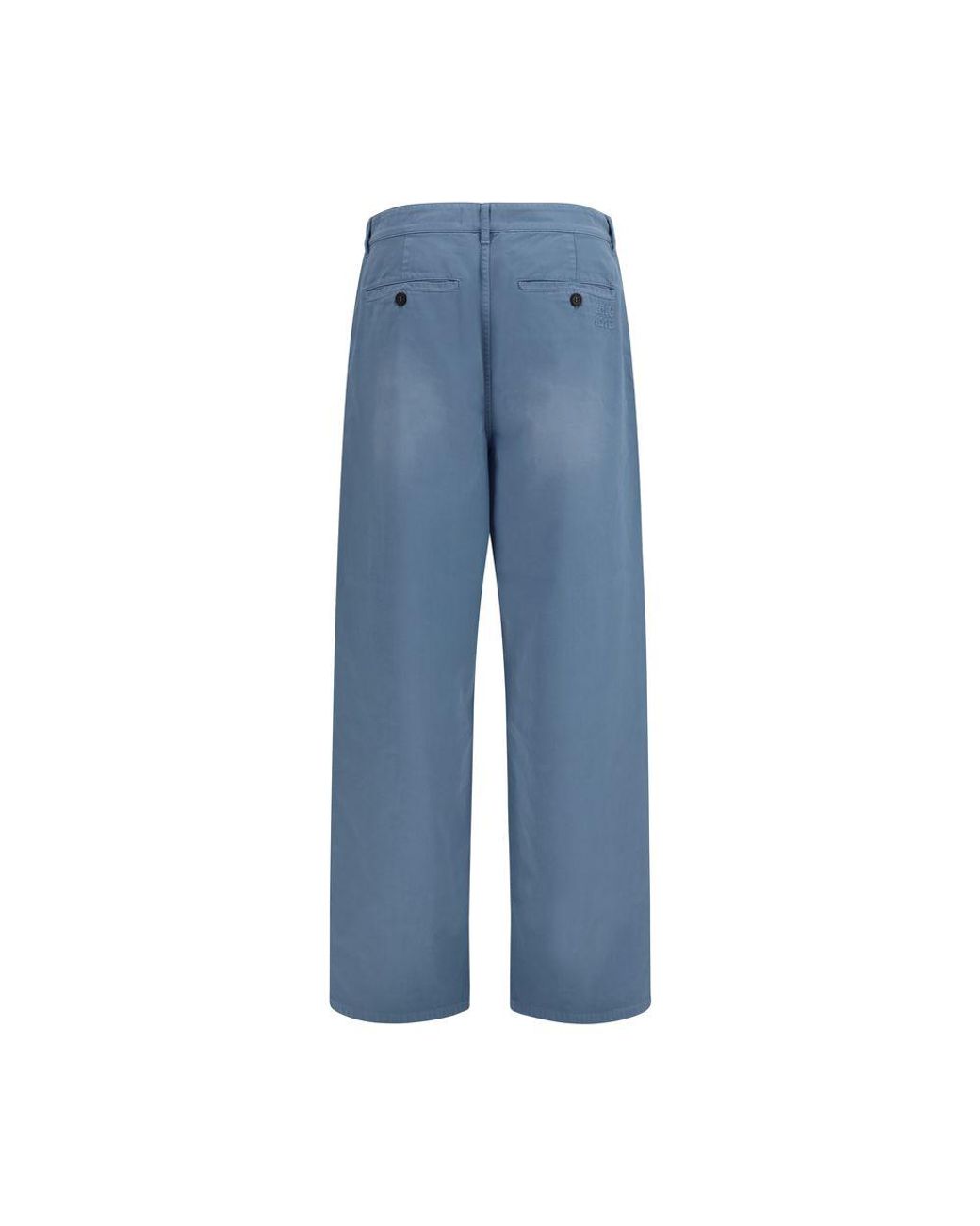 Miu Miu Blue Cotton Casual Pants