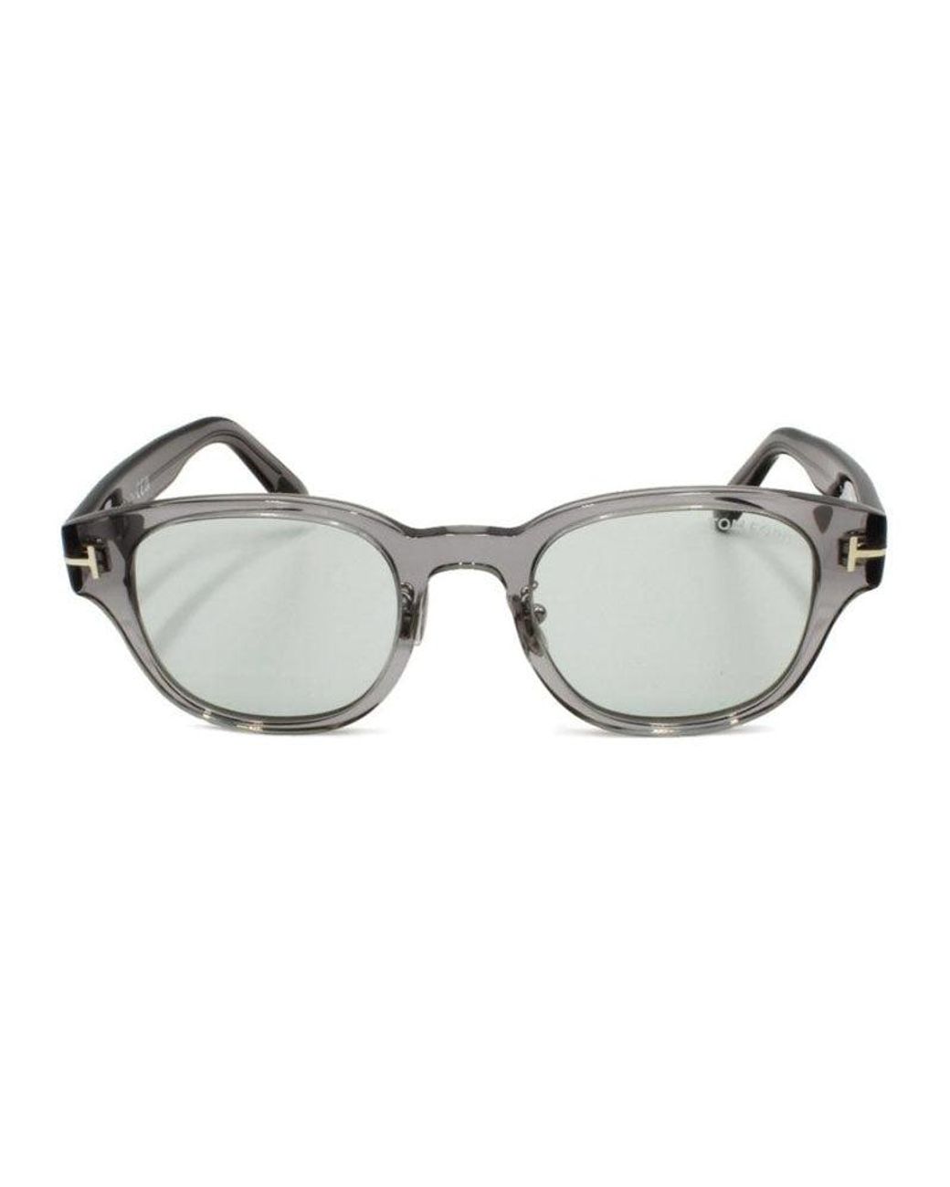 Tom Ford Gray Sunglasses Square Full Rim, Transparent Frame And Light Lens Ft1041-D20A for men