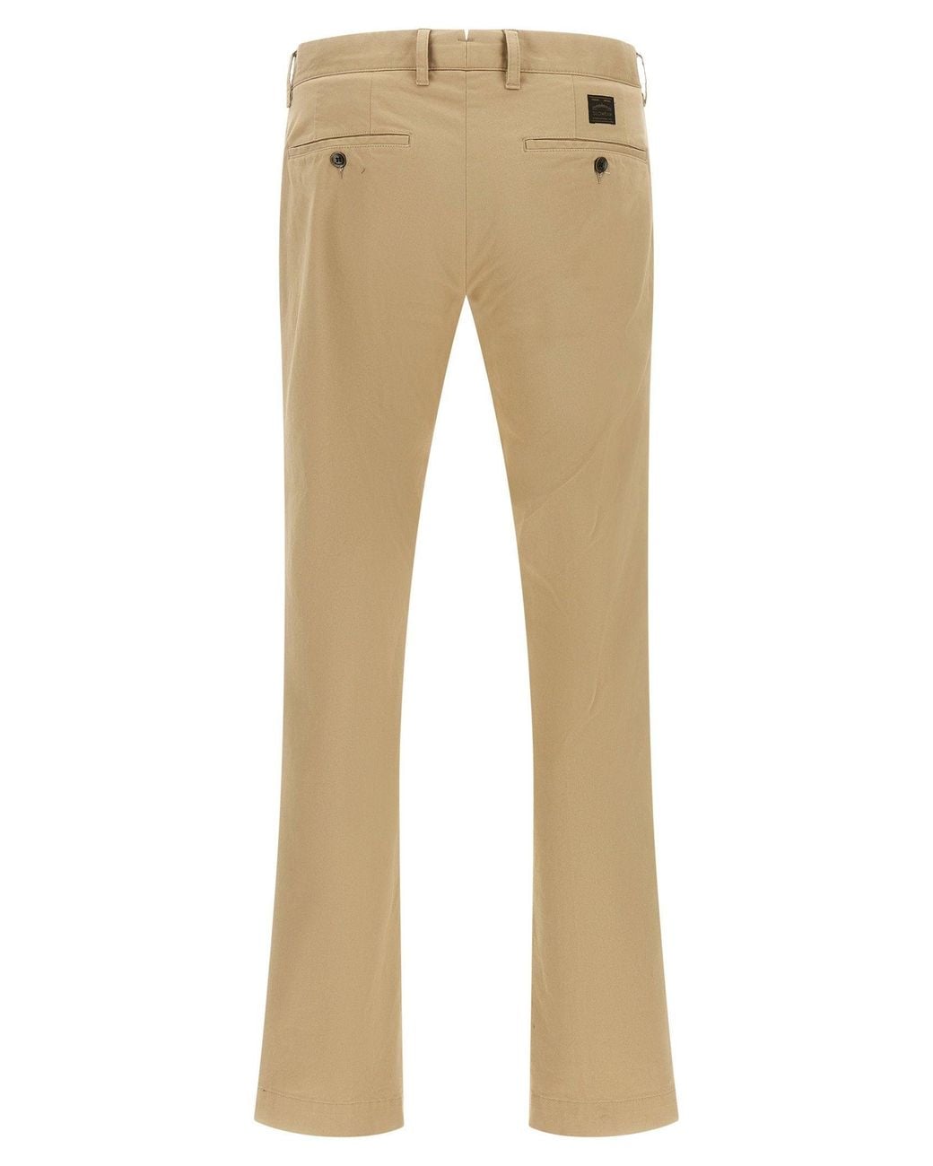 Incotex Natural Stretch Cotton Canvas Chinos for men