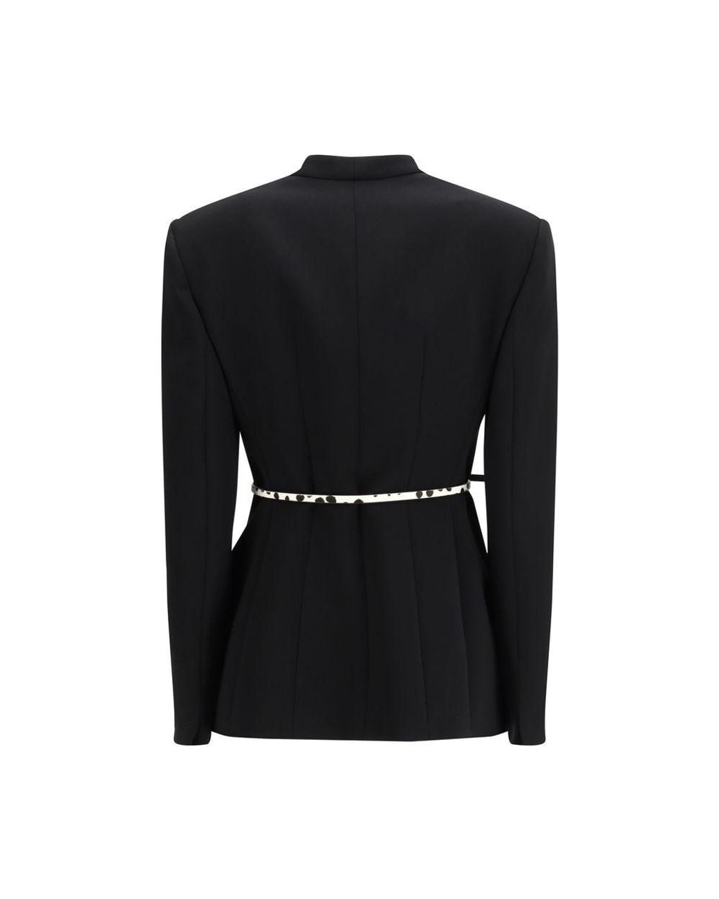Max Mara Black Triacetate Coat Clothing