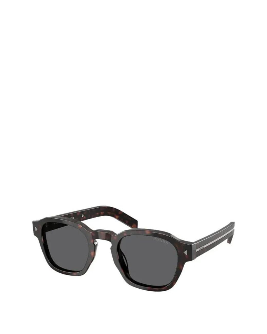 Prada Gray Square-Frame Sunglasses