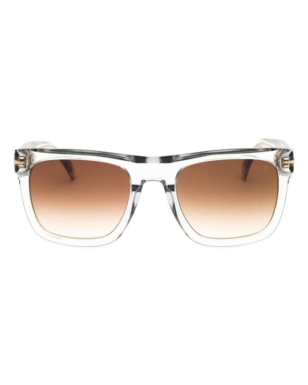 David Beckham Brown David Beckham Square Full Rim Sunglasses for men