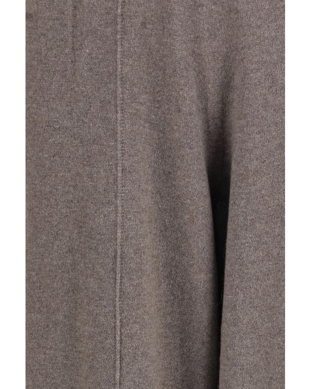 Fabiana Filippi Gray Straight Leg Wool, Silk And Cashmere Knit Pants Trousers