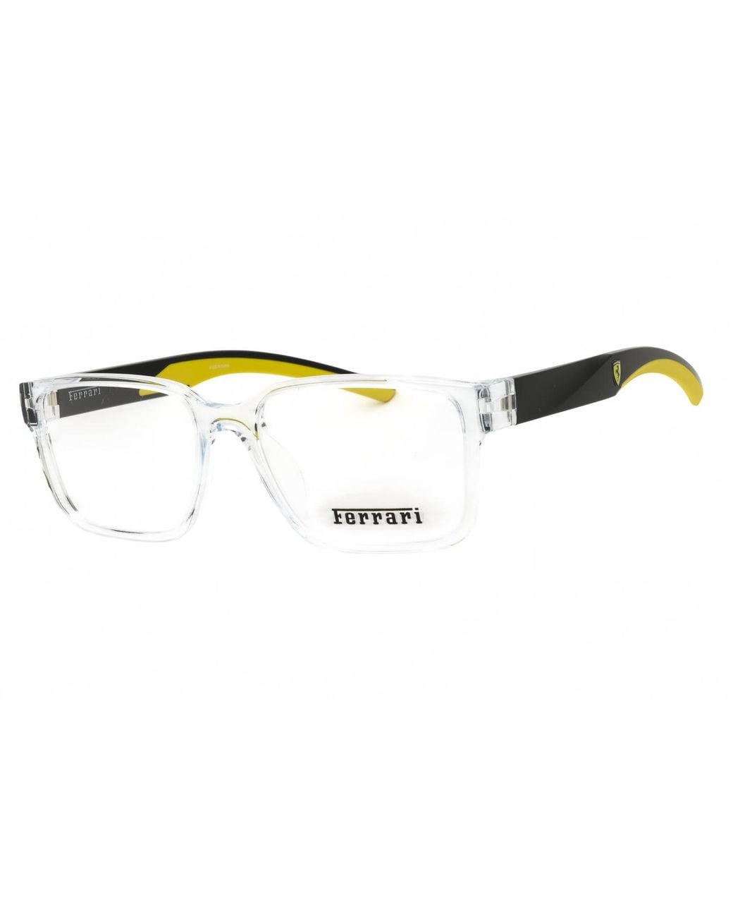 Ferrari Black Ferrari 0Fz8018D Rectangular Acetate Eyeglasses